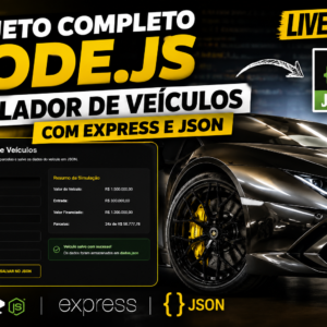 projeto completo com nodejs express json