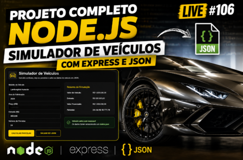 projeto completo com nodejs express json