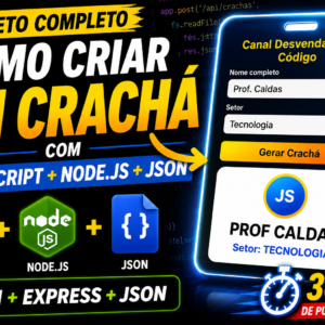 projeto cracha nodejs