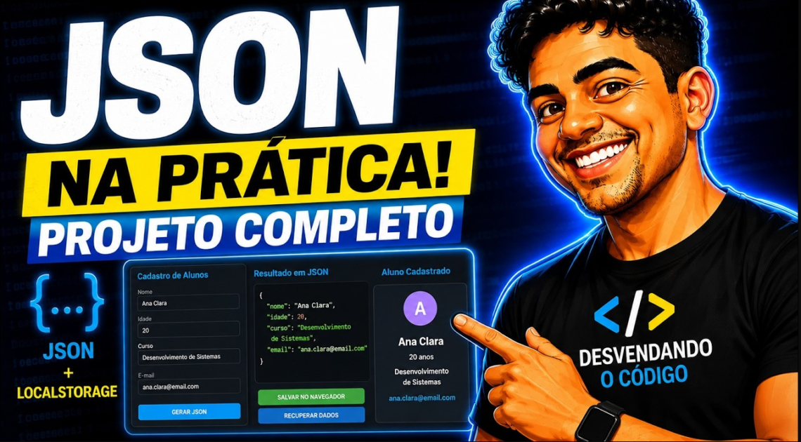 json na pratica
